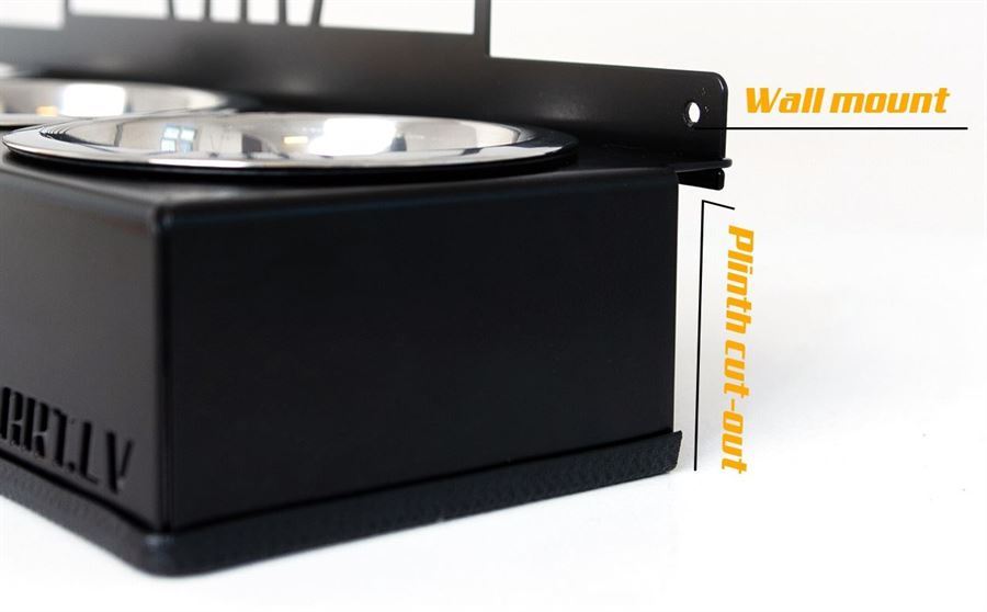 2-Bowl Dog Feeder, Beaucerons Dog breed, Raised Feeding Station