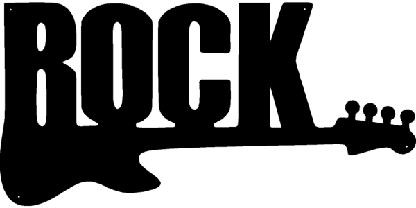 Metalowy panel ścienny / dekoracja - miłośnicy muzyki rockowej